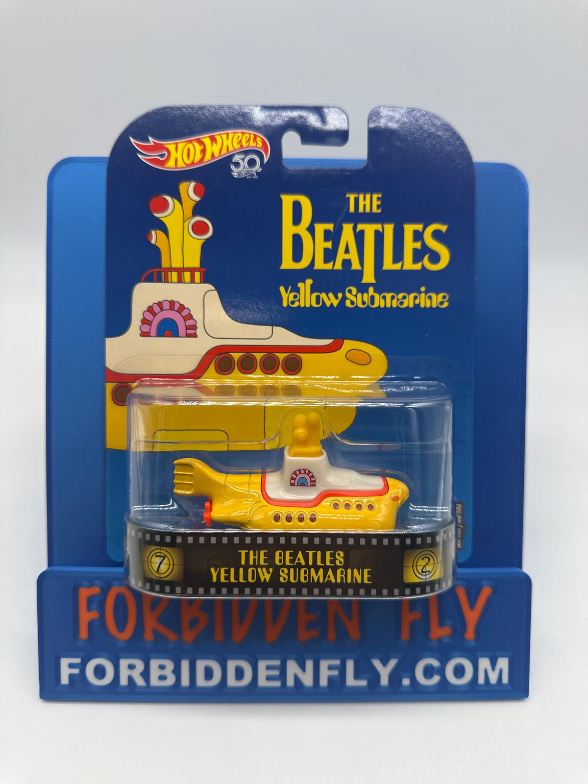 Hot Wheels 2018 Retro Entertainment Premium Single - The Beatles - Yellow Submarine (Movie Reel Packaging)