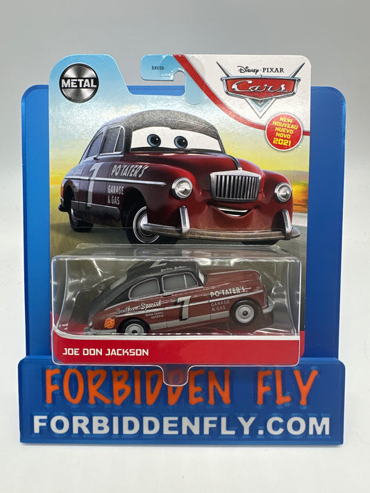 Disney Pixar Cars Movie - Metal Logo Card Release - Thomasville Racer Joe Don Jackson (#7)