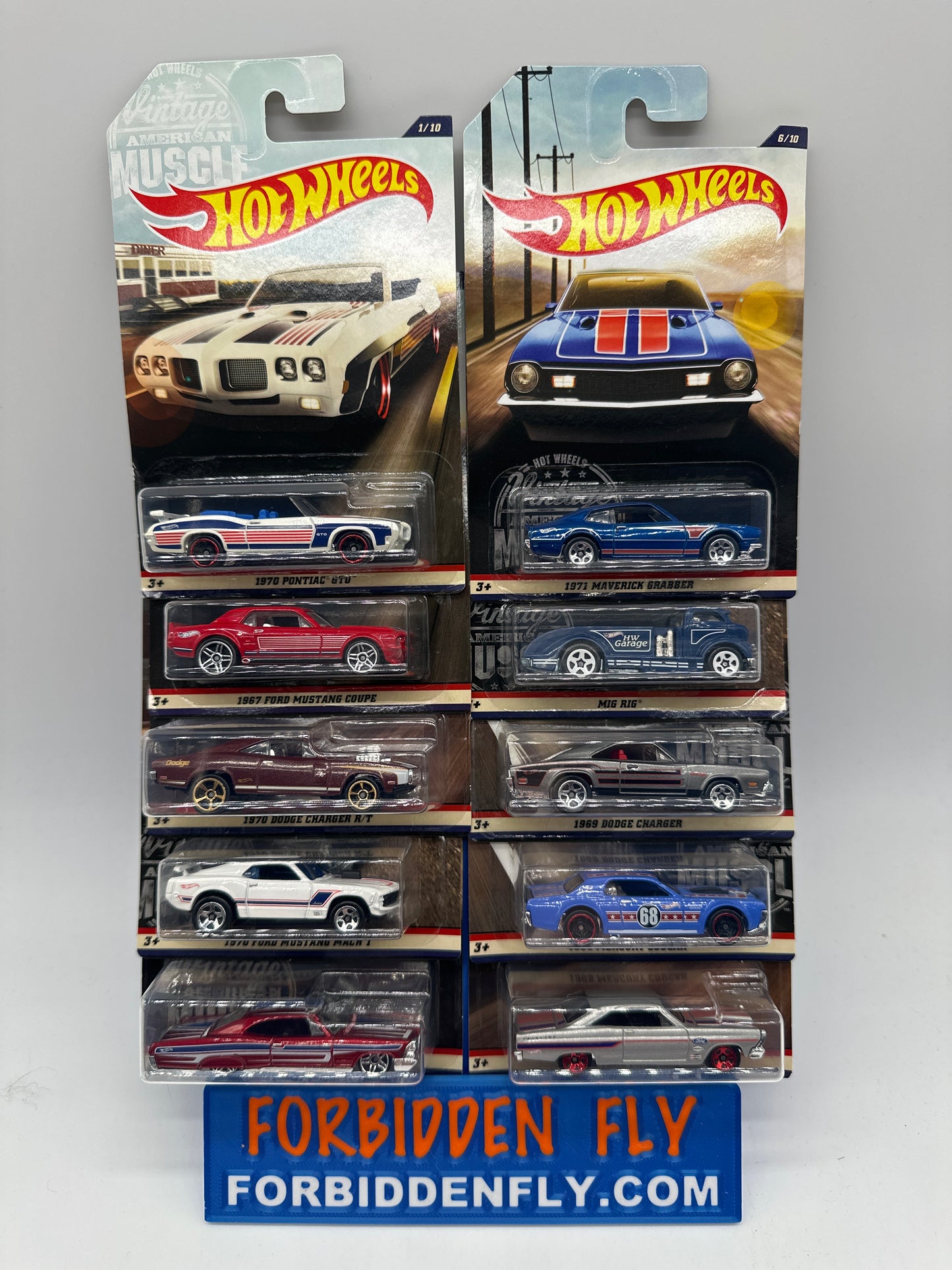 Hot Wheels - Walmart Exclusive 2016 Vintage American Muscle Series - Complete Set of 10