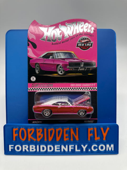 Hot Wheels RLC Red Line Club - 2025 Release - Pink Party Car - 1969 Dodge Charger R/T