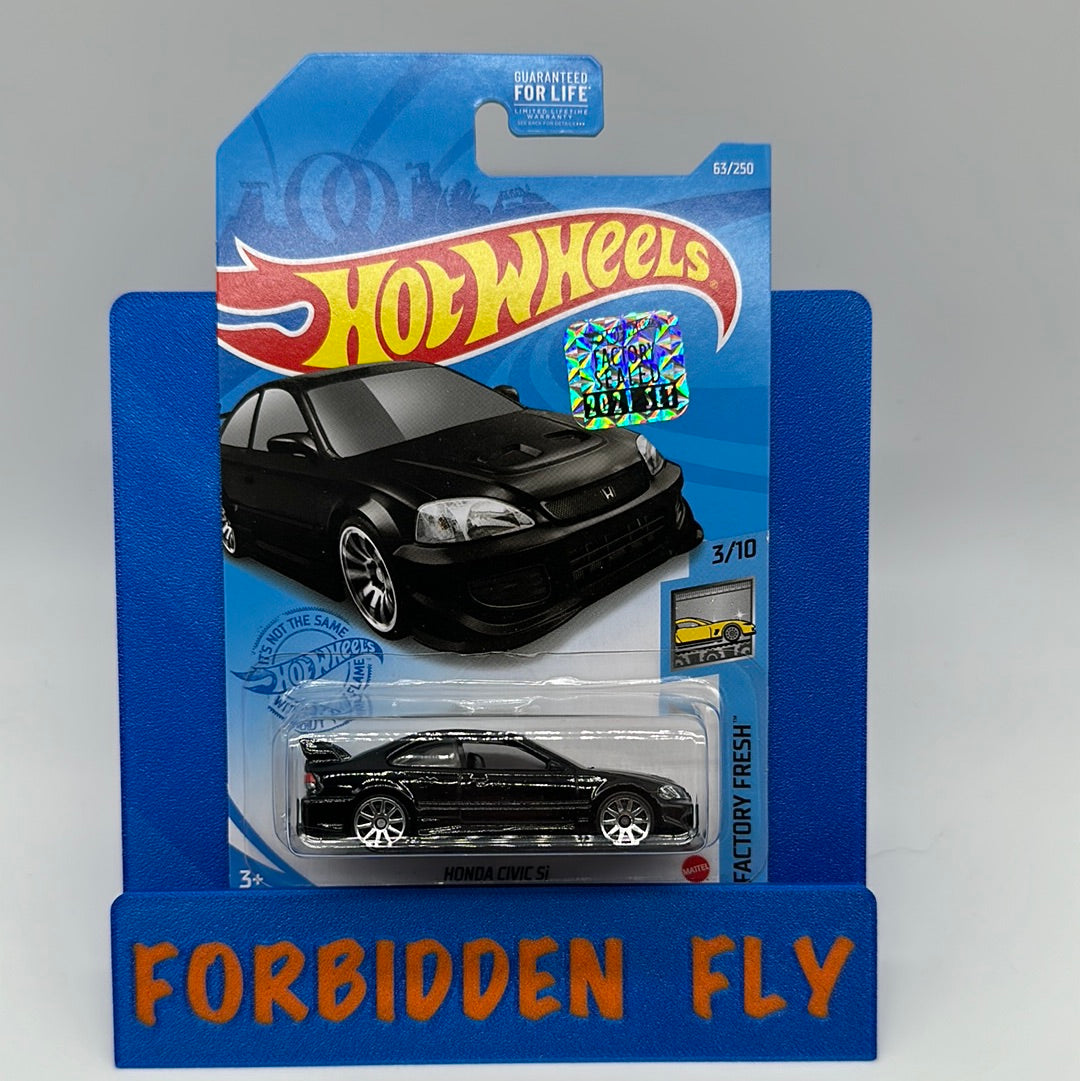 Hot Wheels Mainline - Factory Stickered 2021 - Black Honda Civic Si