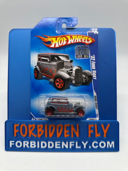 Hot Wheels Mainline - 2009 Factory Stickered - Rebel Rides Series - ‘32 Ford Vicky - Lot Of 2