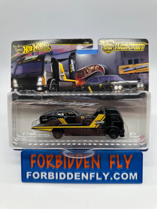 Hot Wheels Car Culture Team Transport - Wal Mart 2024 Legends Tour - Nissan Laurel 2000 SGX & Aero Lift