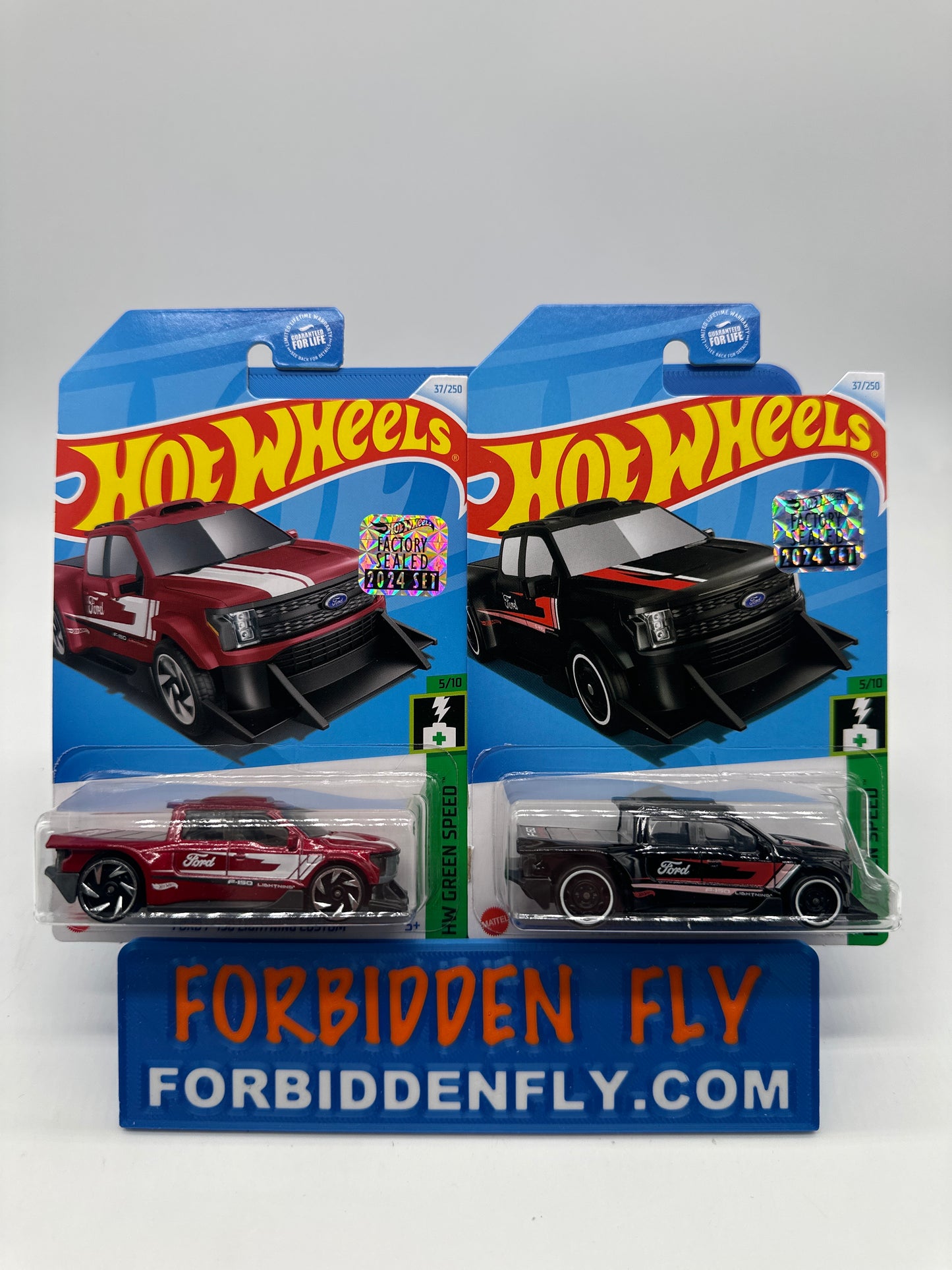 Hot Wheels Mainline - Factory Stickered 2024 - Ford F-150 Lightning Custom - Lot Of 2