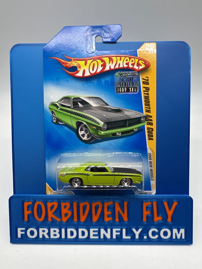 Hot Wheels Mainline - 2009 Factory Stickered - 2009 New Models Series - ‘70 Plymouth AAR Cuda - Lot Of 3