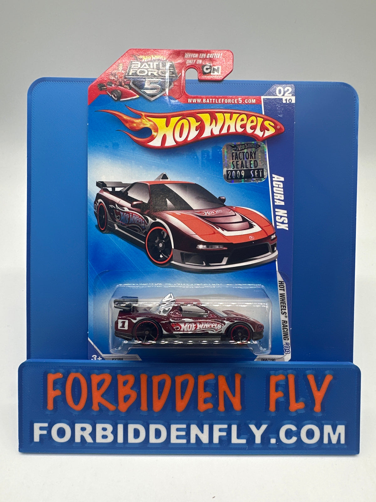 Hot Wheels Mainline - 2009 Factory Stickered - Hot Wheels Racing Series - Acura NSX - Lot Of 2