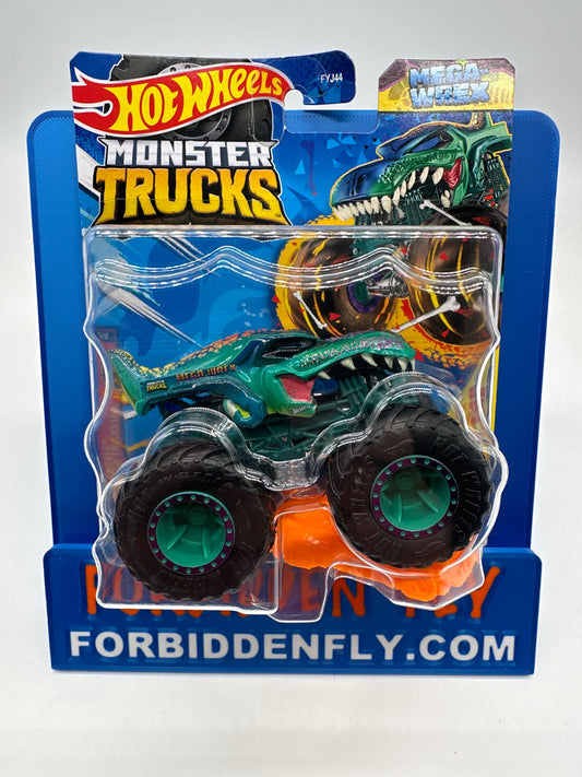 Hot Wheels Monster Trucks - 2024 Monster Trucks Live Series - Mega Wrex w/ Crushed Car