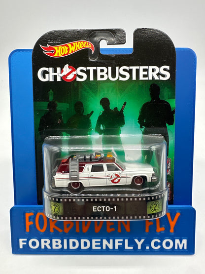 Hot Wheels 2017 Retro Entertainment Premium Single - Ghostbusters “Answer the Call” Card Ecto-1 (Movie Reel Packaging)