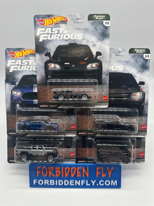 Hot Wheels Premium - Fast & Furious - Furious Fleet Series Set of 5
