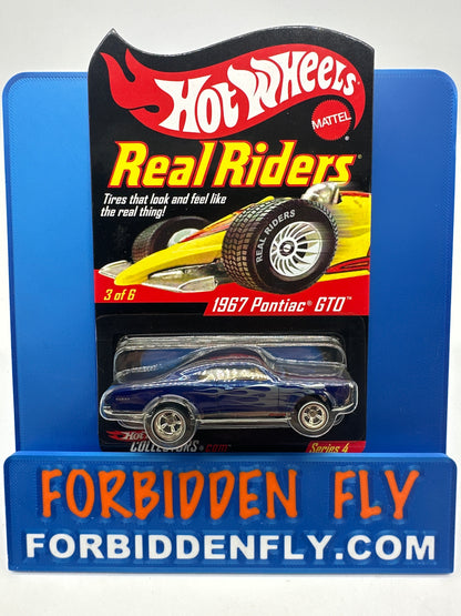 Hot Wheels RLC Red Line Club - Real Riders Series 4 - Blue 1967 Pontiac GTO