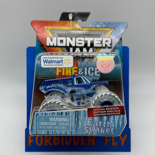 Spinmaster Monster Jam Monster Trucks - Walmart Exclusive Fire & Ice Series - Ice Earth Shaker