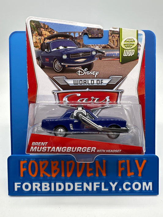 Disney Pixar Cars Movie - WGP Series - Brent Mustangburger with Headset