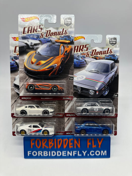 Hot Wheels Car Culture - Cars & Donuts - Premium Set of 5