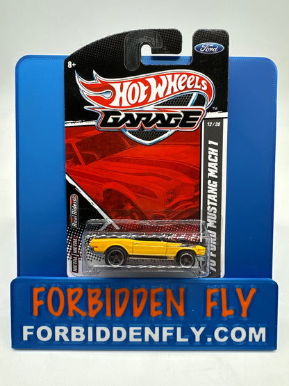Hot Wheels Premium - HW Garage Series (Ford) - Black & Yellow ‘70 Ford Mustang Mach 1 (#12/20)