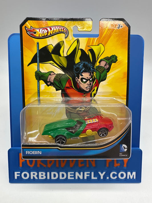 Hot Wheels Character Cars - 2012 DC Comics Series (Black Border) - Robin