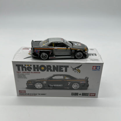 Kaido House (x MiniGT) - Raw Chase Release #093 - Black Nissan Skyline GT-R (R34) - The Hornet - Tamiya & Kaido House Collaboration