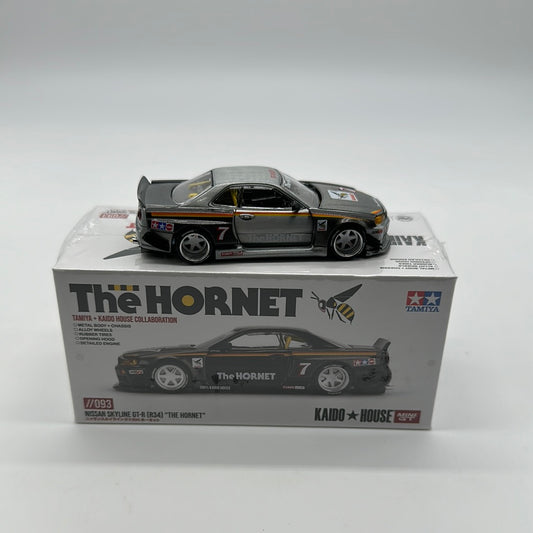 Kaido House (x MiniGT) - Raw Chase Release #093 - Black Nissan Skyline GT-R (R34) - The Hornet - Tamiya & Kaido House Collaboration