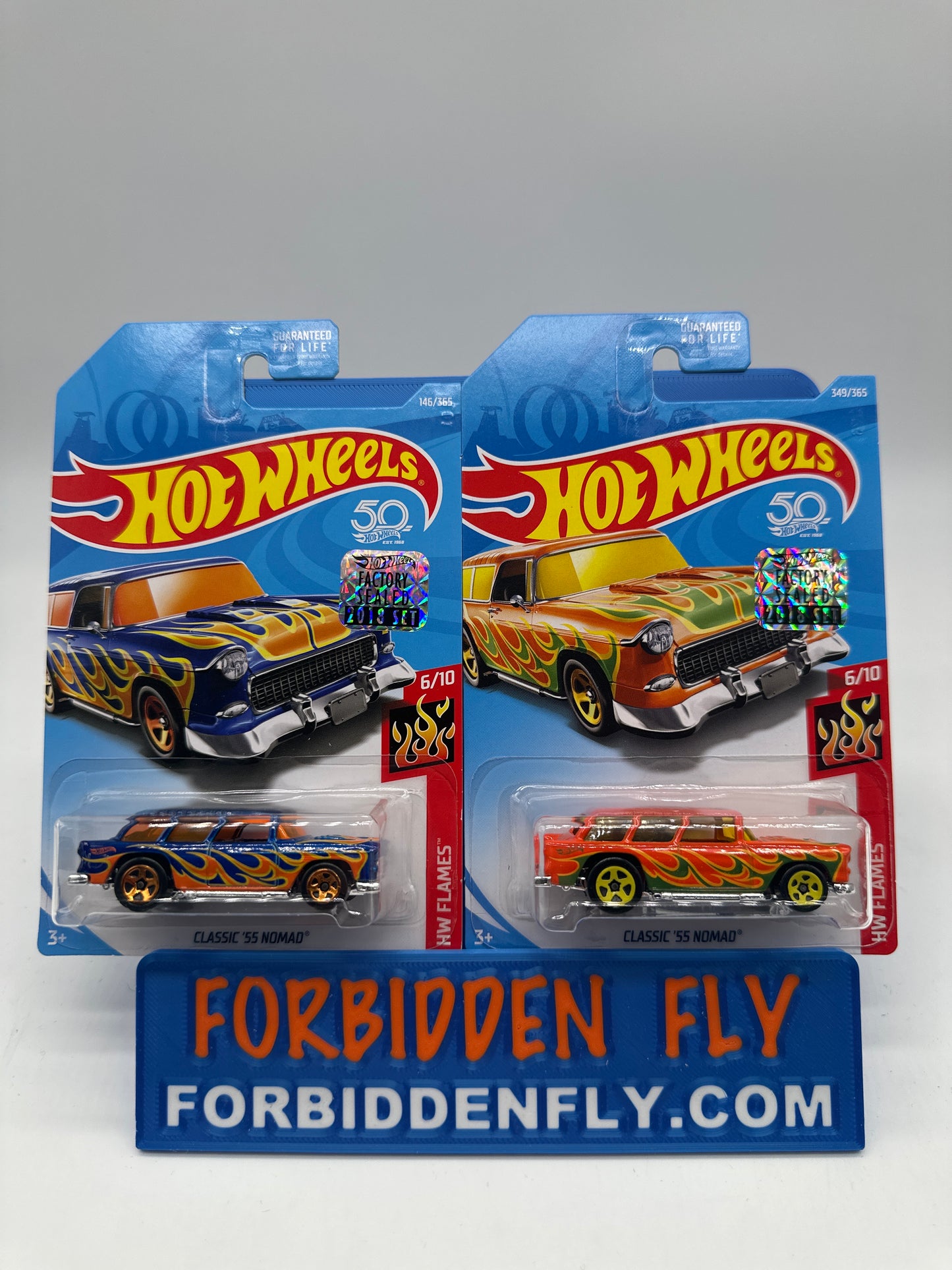 Hot Wheels Mainline - Factory Stickered 2018 - Classic ‘55 Nomad - Lot Of 2