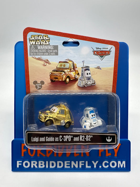 Disney Pixar Cars Movie - Disney Store Parks Exclusive Star Wars Series - Luigi and Guido as C-3PO and R2-D2