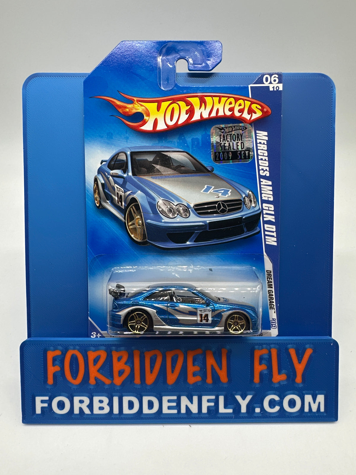 Hot Wheels 2009 Mainline Factory Stickered - Dream Garage Series - Mercedes AMG CLK DTM - Blue