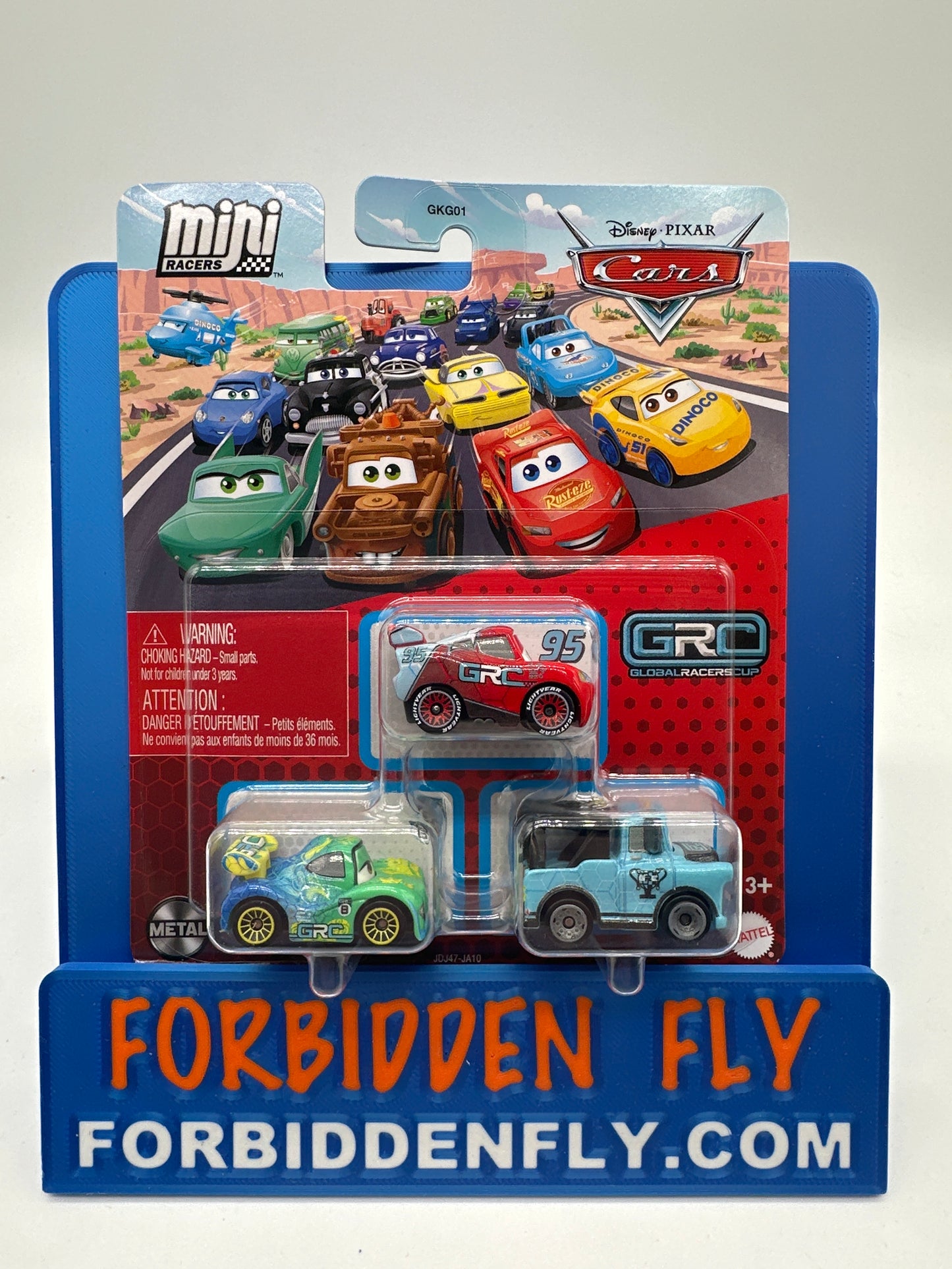 Disney Pixar Cars Movie - 2025 Metal Mini Racers GRC 3 Pack - GRC Lightning McQueen, GRC Carla Veloso, GRC Mater