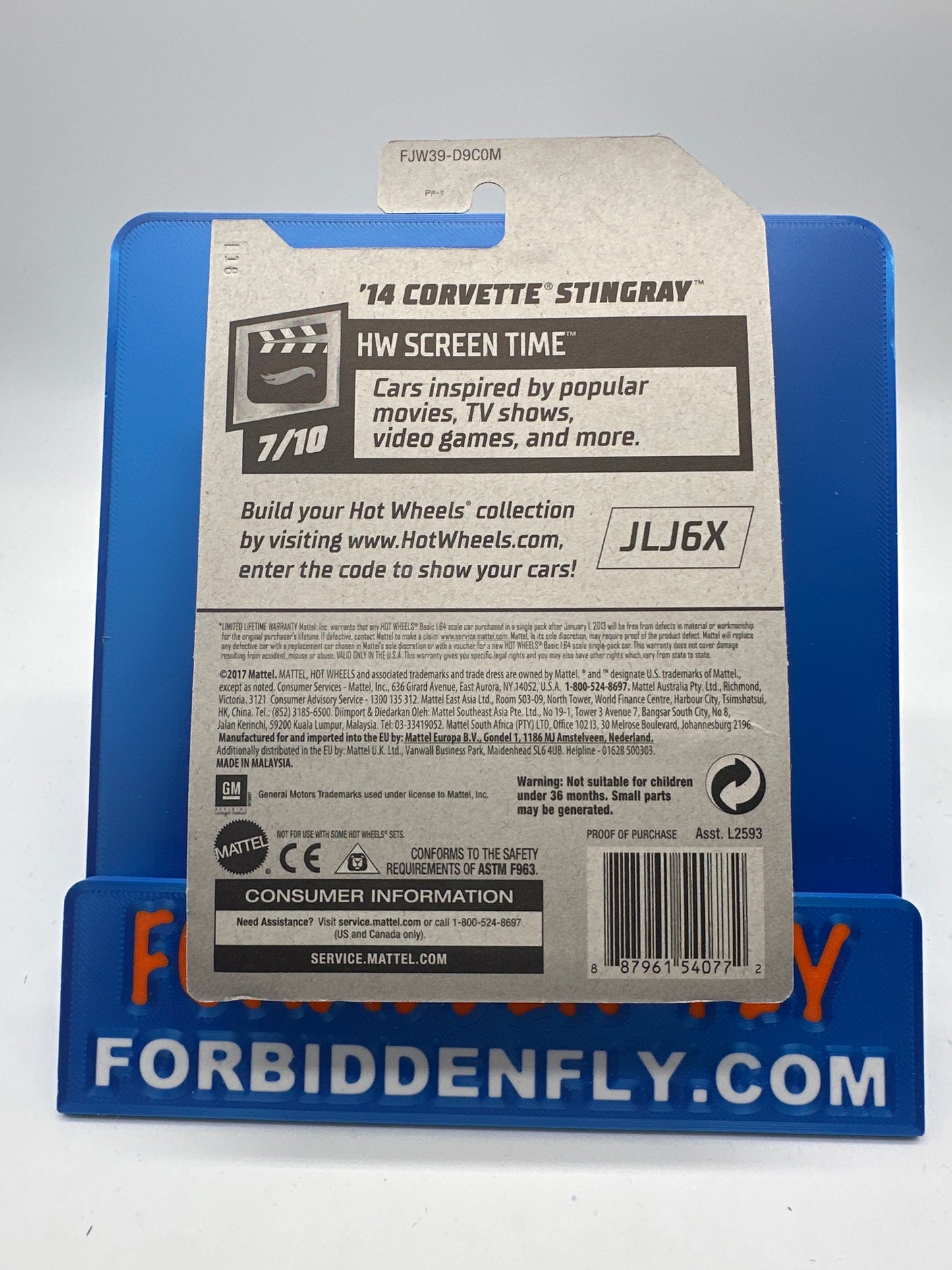 Hot Wheels Mainline - Factory Stickered 2018 - Barbie ‘14 Corvette Stingray