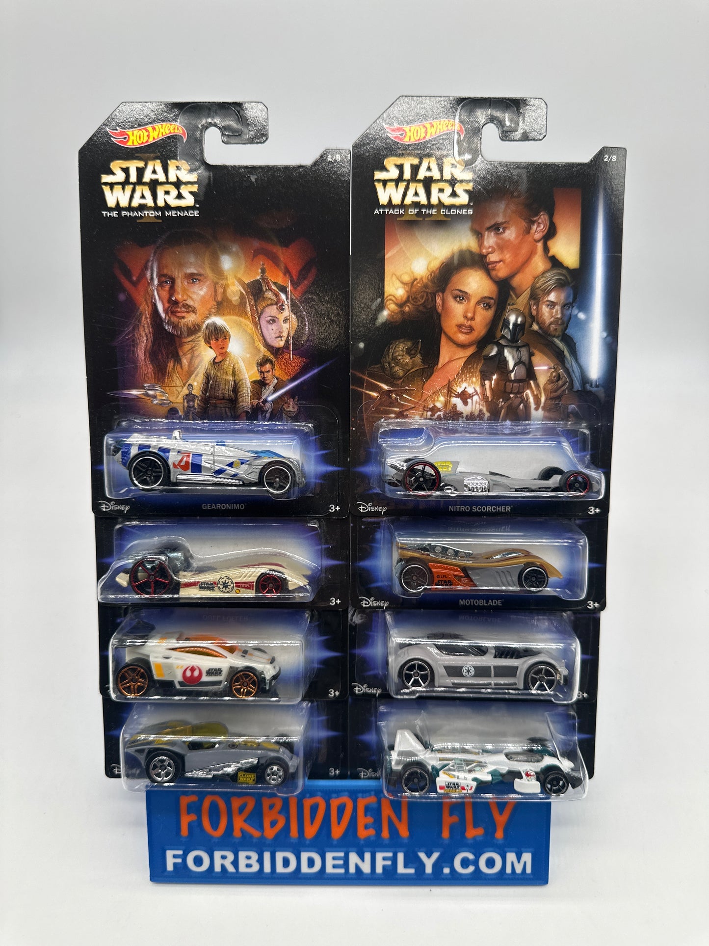 Hot Wheels - Walmart Exclusive 2014 Star Wars Movies Series - Complete Set of 8