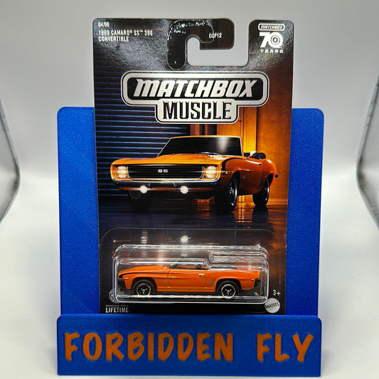 Matchbox - 2023 Muscle 70 Years Series Walmart Exclusive - #4/6 1969 Camaro SS 396 Convertible - Orange