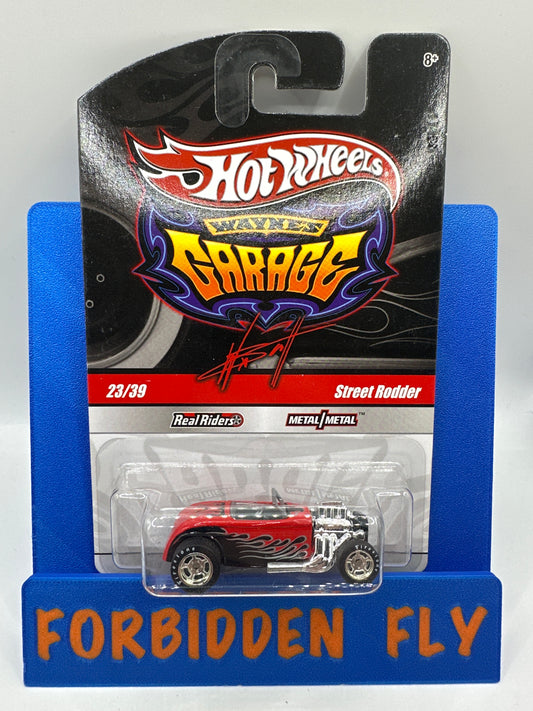 Hot Wheels Premium - Wayne’s Garage Series #23/39 - Black & Red Street Rodder