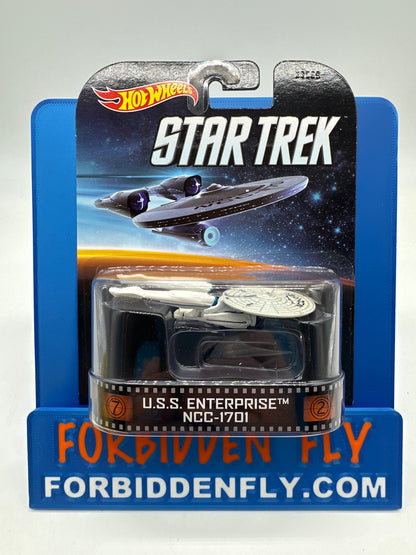 Hot Wheels 2014 Retro Entertainment Premium Single - Star Trek - U.S.S. Enterprise NCC-1701 (Movie Reel Packaging)