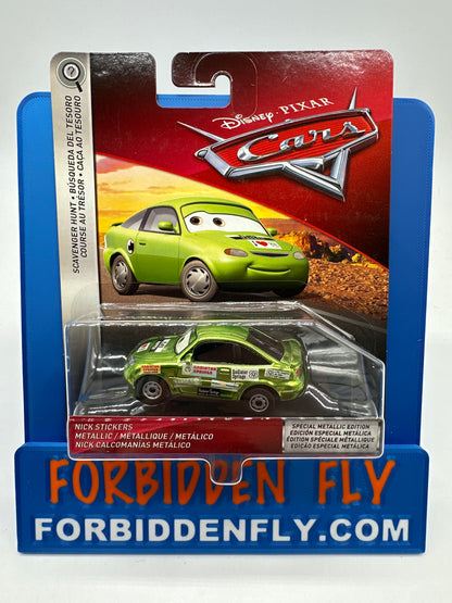 Disney Pixar Cars Movie - Scavenger Hunt Chase - Metallic Nick Stickers