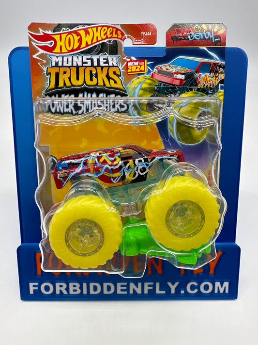 Hot Wheels Monster Trucks - 2024 Power Smashers Series - Demo Derby w/ Crushed Car