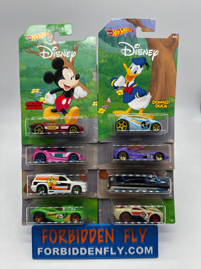 Hot Wheels - Walmart Exclusive 2017 90th Anniversary Disney Mickey & Friends Series - Complete Set of 8