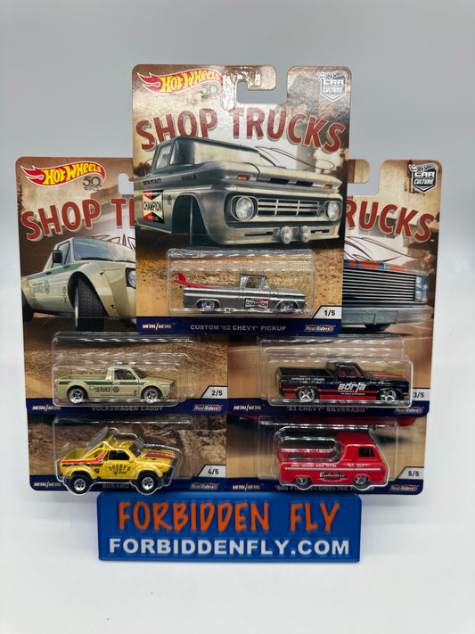 Hot Wheels 2018 Car Culture - Shop Trucks Premium Set of 5