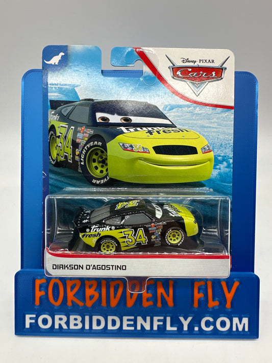 Disney Pixar Cars Movie - Dinoco 400 Series - Piston Cup Racer #34 Dirkson D’agostino (Trunk Fresh)