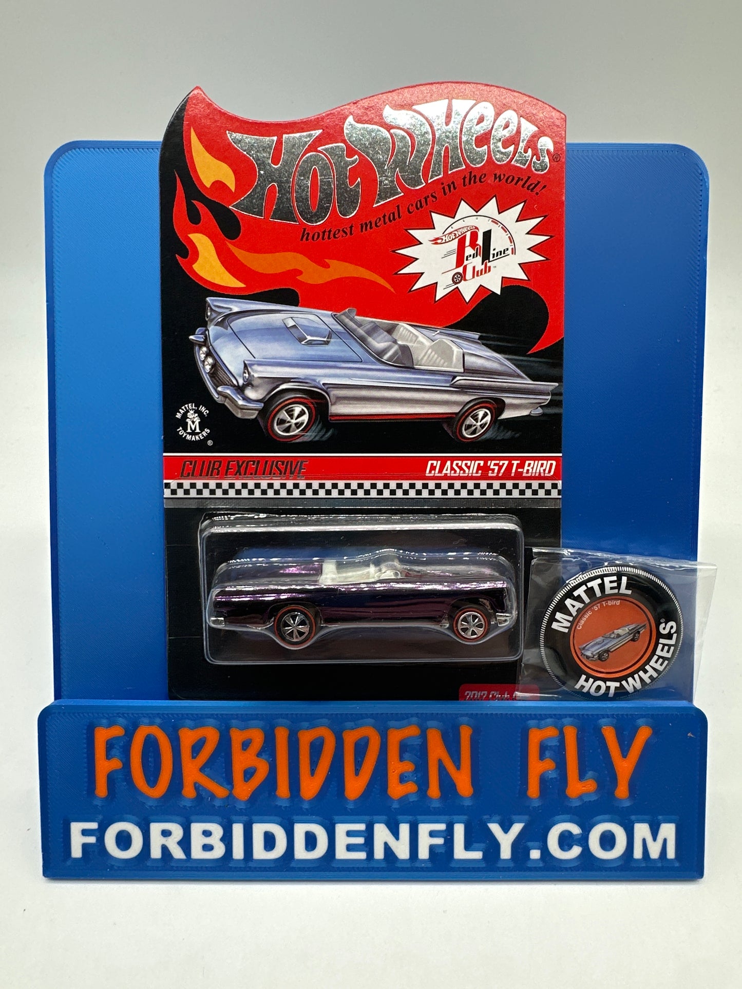 Hot Wheels RLC Red Line Club - 2012 Club Car Release - Classic ‘57 T-Bird - Purple (w/ Pin)