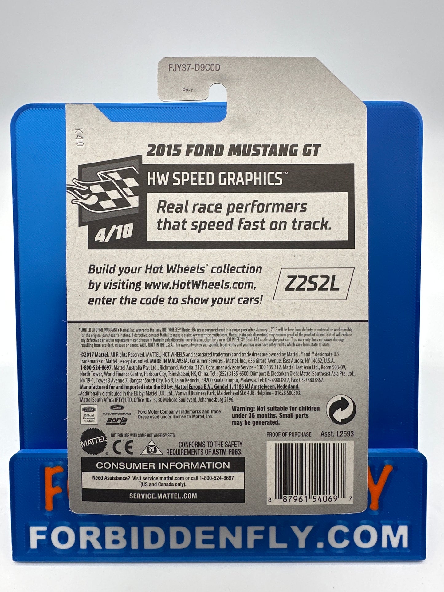 Hot Wheels Super Treasure Hunt - Factory Sticker 2018 D Case - 2015 Ford Mustang GT