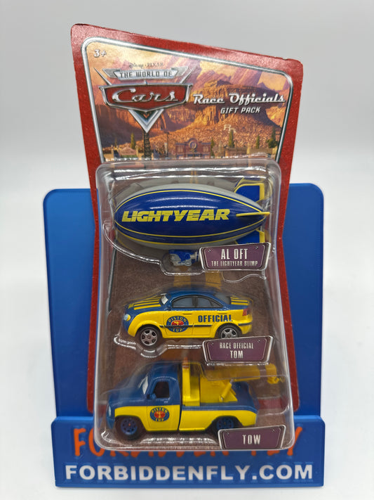 Disney Pixar Cars Movie - World of Cars Series - Race Officials Gift Pack 3 Pack