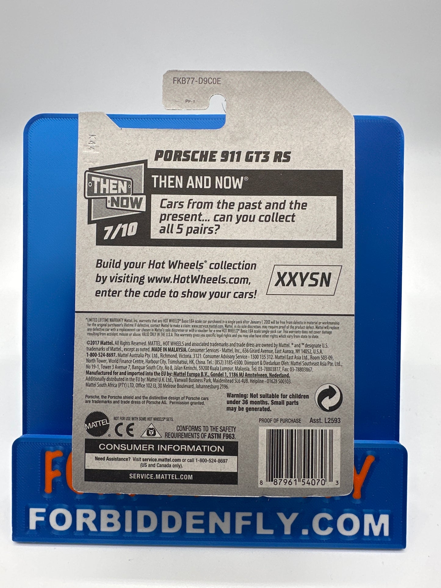 Hot Wheels Mainline - Factory Stickered 2018 - Exclusive Zamac Edition #3/18 - Porsche 911 GT3 RS