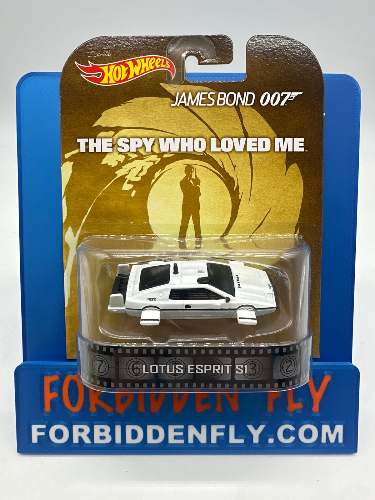Hot Wheels 2014 Retro Entertainment Premium Single - 007 James Bond - The Spy Who Loved Me Lotus Esprit S1 Submarine (Movie Reel Packaging)