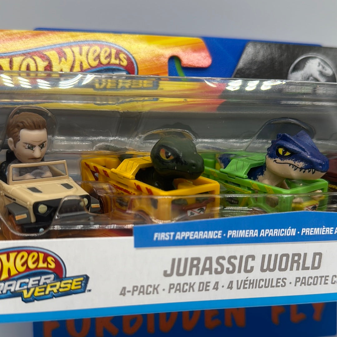 Hot Wheels - 2023 Racer Verse - Jurassic World 4 Pack