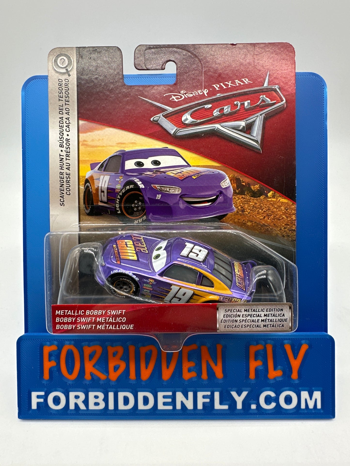 Disney Pixar Cars Movie - Scavenger Hunt Chase - Metallic Bobby Swift