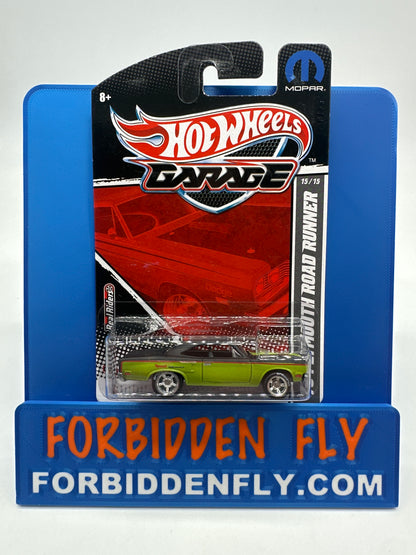 Hot Wheels Premium - HW Garage Series (Mopar) - Green & Matte Black ‘70 Plymouth Road Runner (#15/15)