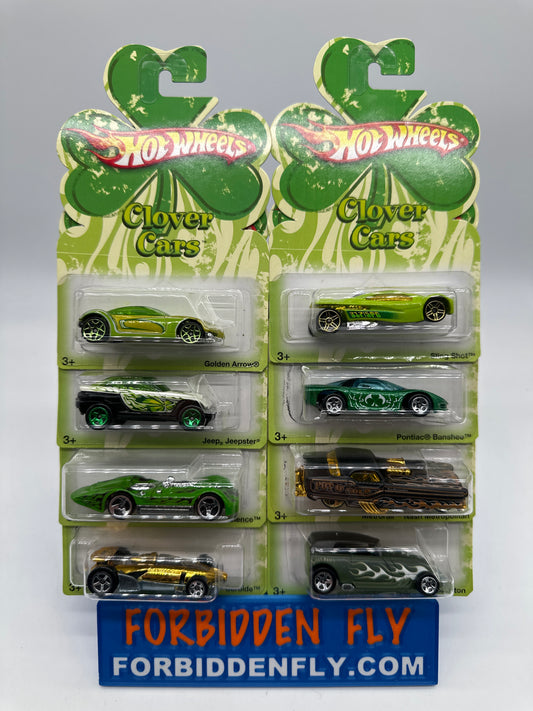 Hot Wheels - 2008 St. Patrick’s Day Clover Cars Series - Complete Set of 8