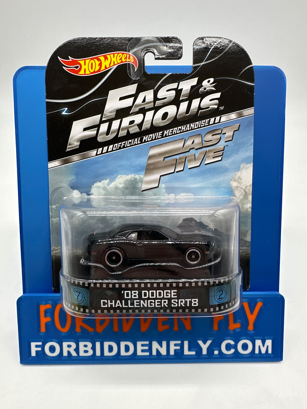 Hot Wheels 2014 Retro Entertainment Premium Single - Fast & Furious Fast Five - ‘08 Dodge Challenger SRT8 (Movie Reel Packaging)