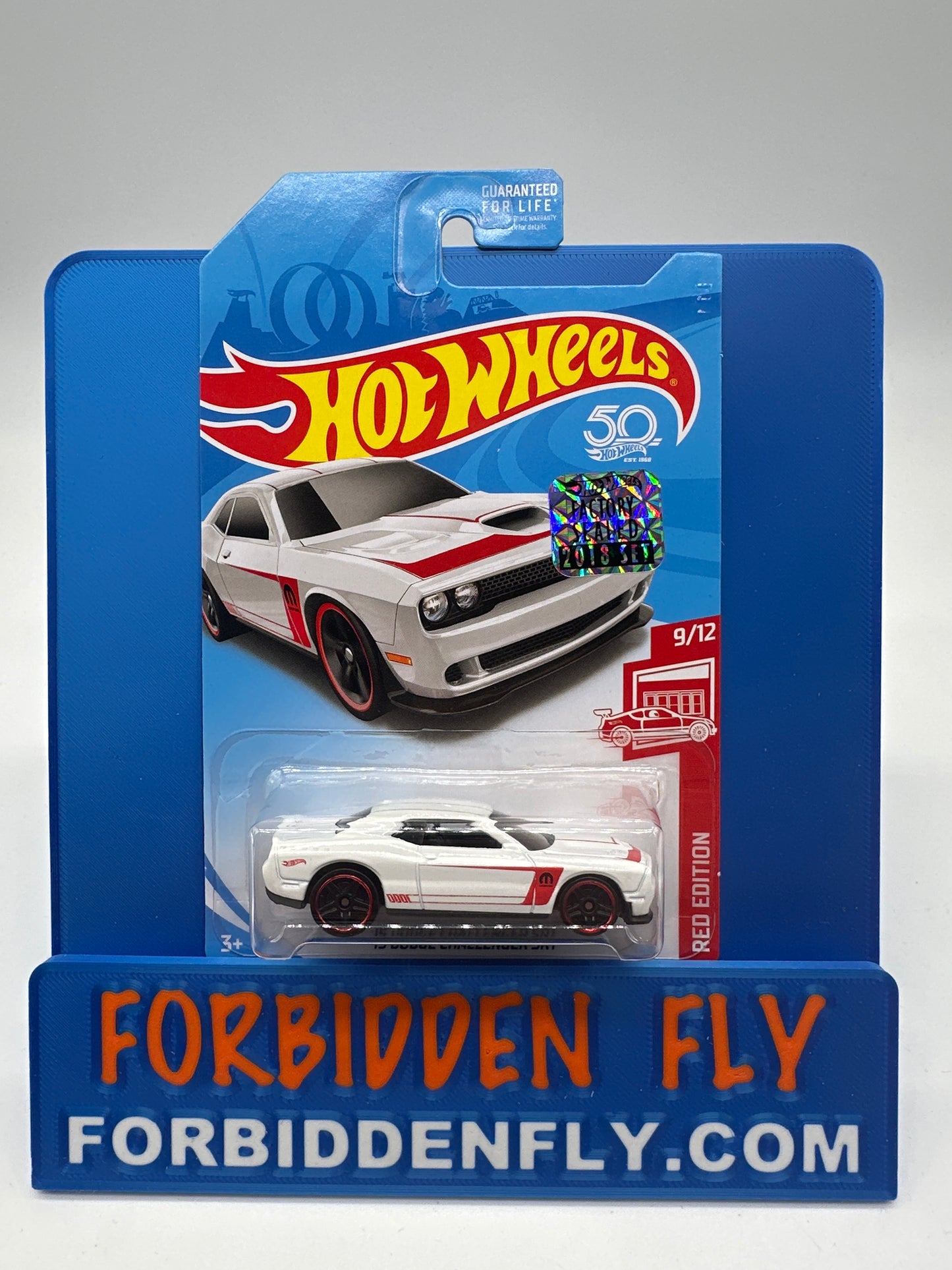 Hot Wheels 2018 Factory Stickered Target Exclusive Red Edition #9/12 - ‘15 Dodge Challenger SRT