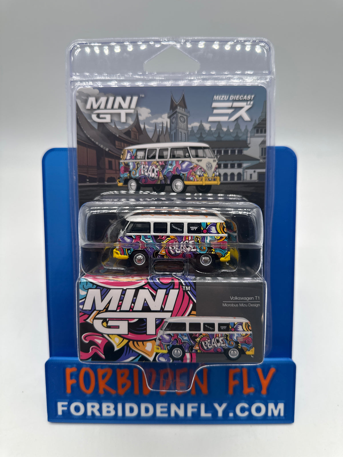 Mini GT Regular Release #1191 - Volkswagen T1 - Microbus Mizu Design