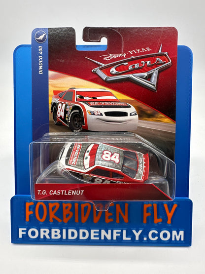 Disney Pixar Cars Movie - Dinoco 400 Series - T.G. Castlenut (#84 Revolting Piston Cup Racer)