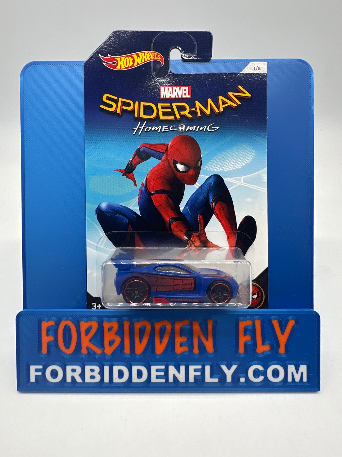 Hot Wheels - 2016 Wal Mart Exclusive Marvel Spider-Man Homecoming Series - Complete Set of 7 With Chase