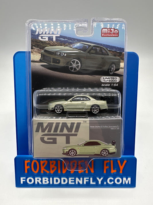 Mini GT Regular Release #697 - Millenium Jade Nissan GT-R (R34) Tommykaira R-z